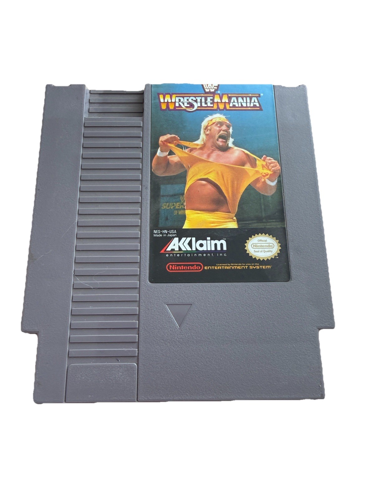 WWF WRESTLEMANIA (Nintendo NES) Authentic Game Hulk Hogan Untested