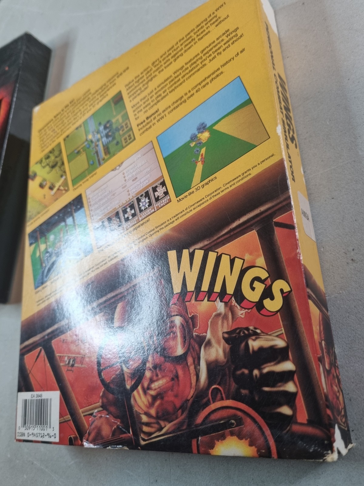 Wings Personal Combat Simulator Cinemaware Commodore Amiga Fully Complete CIB