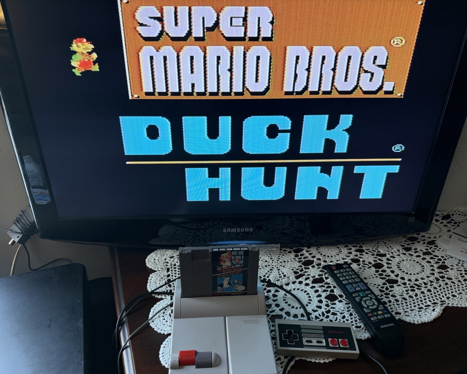 Nintendo NES Lot of 5! Mario/Duck Hunt Tag Team Wrestling RBI Baseball GameTek