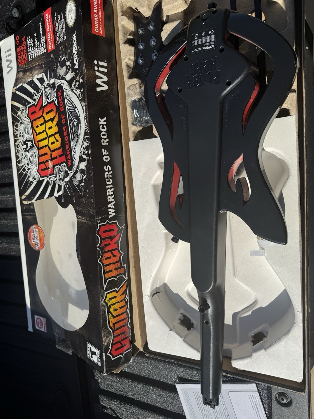 Guitar Hero Warriors Of Rock Wii Guitar Controller w/ Strap Original Box No Game