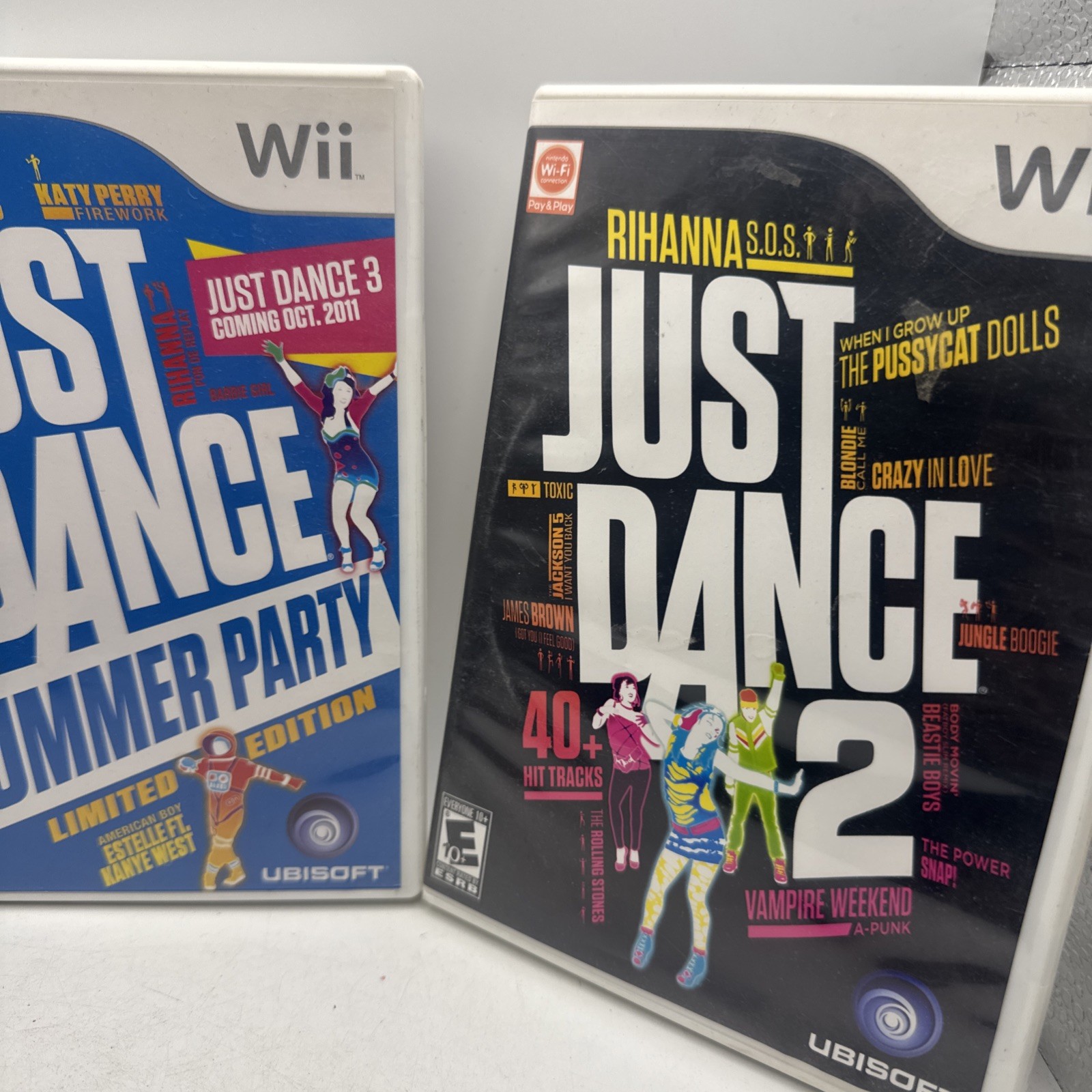 Just Dance 2 4 Summer Party Lot Set Pack Nintendo Wii Video Game Ubisoft Rare