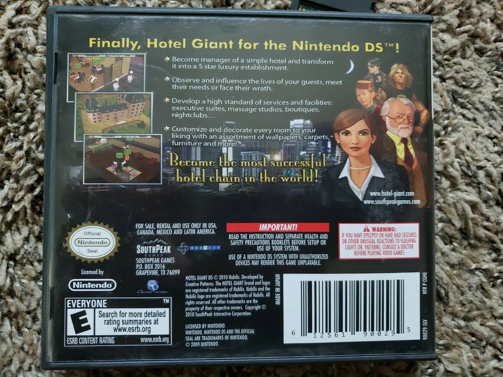 Hotel Giant DS BRAND Nintendo DS 2DS 3DS system
