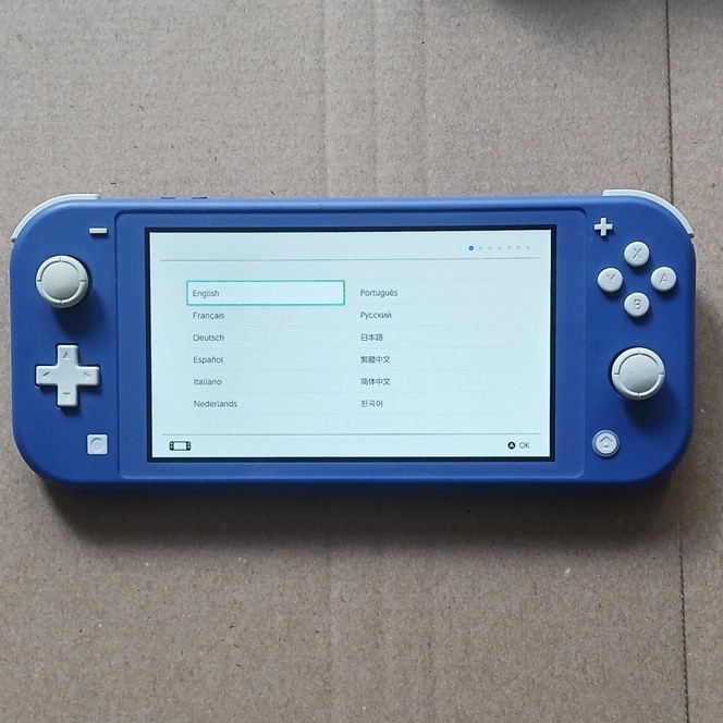 Nintendo Switch Lite Blue w/ Case and Mario Controller, No Charger