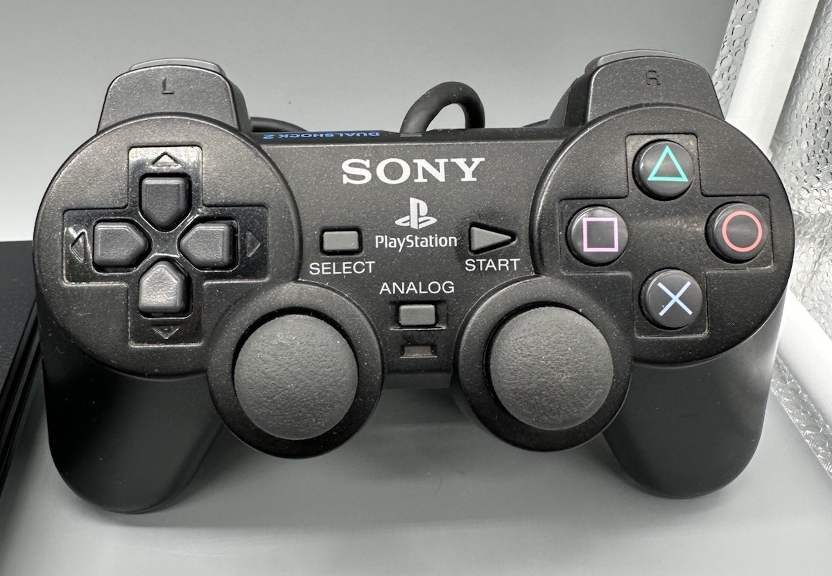 Sony PlayStation 2 PS2 Slim Black Console Bundle SCPH-75001