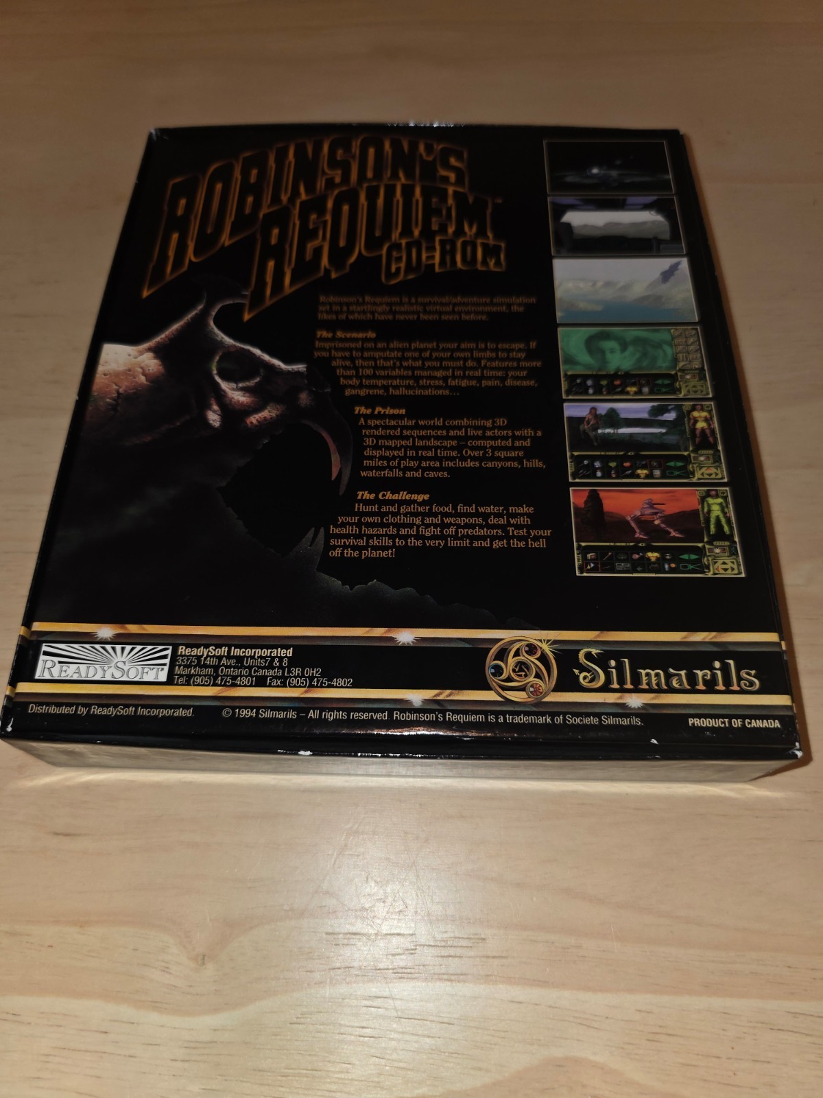 Robinson’s Requiem 1994 IBM PC Game by Silmarils on CD-ROM – CIB!