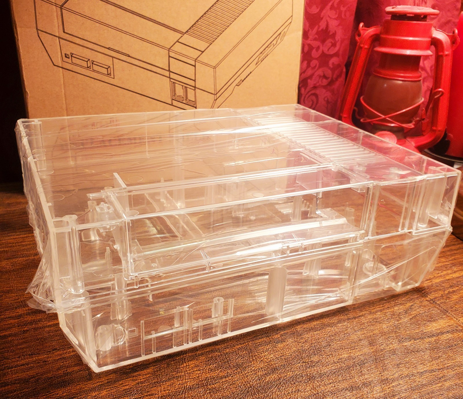 New Replacement Shell Case for NES TRANSPARENT CLEAR See Through ABS -SHELL ONLY