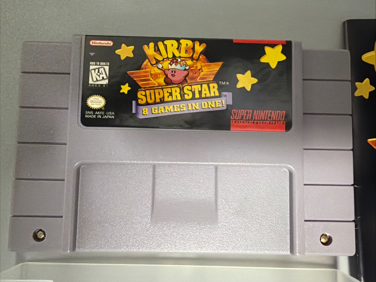 Kirby Super Star Super Nintendo SNES w/Manual Authentic Tested *GREAT LABEL*