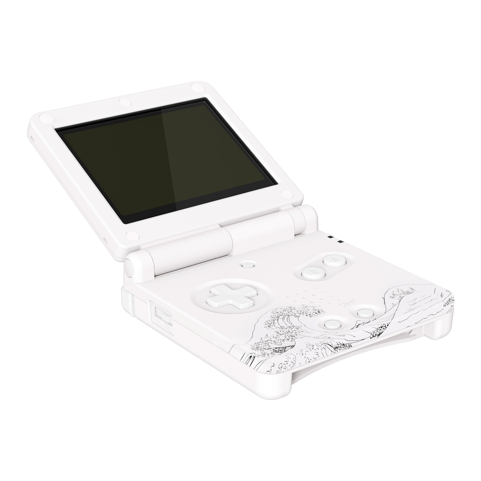 IPS GBA SP Upgraded Housing Shell Buttons Replacement Kit for Gameboy Advance SP