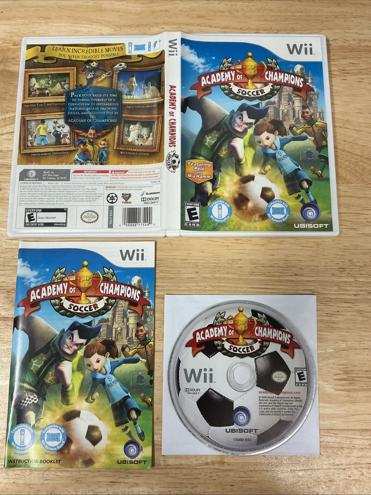 Academy of Champions Soccer Wii CIB Near Mint Tested