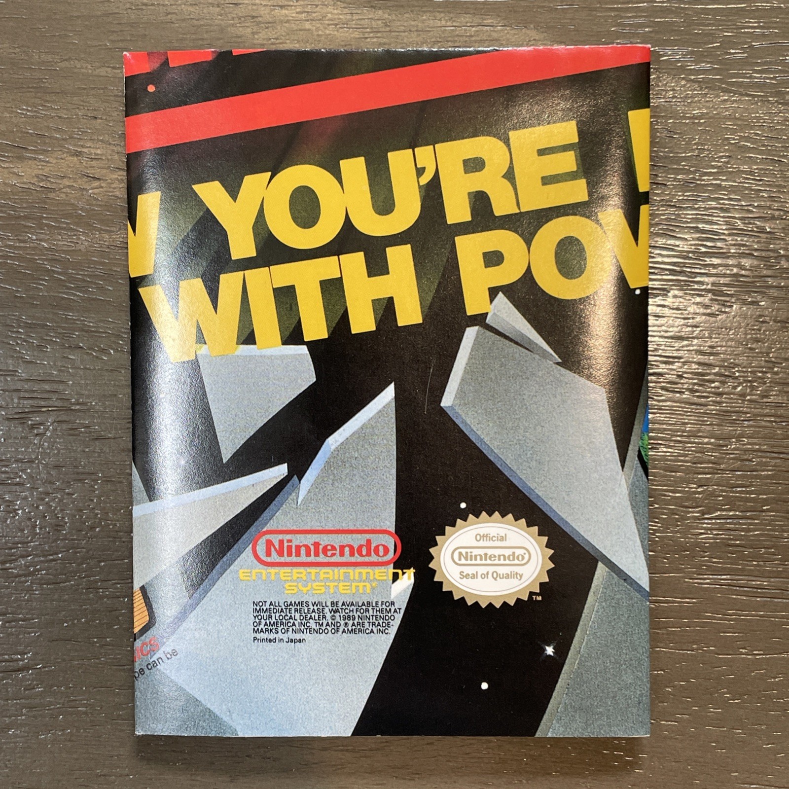 LARGE Nintendo Now You’re Playing with Power Foldable NES Promo Poster Insert