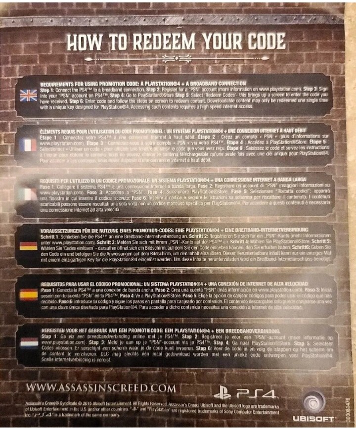 Assassin’s Creed Syndicate The Dreadful Crimes DLC. European Version Only