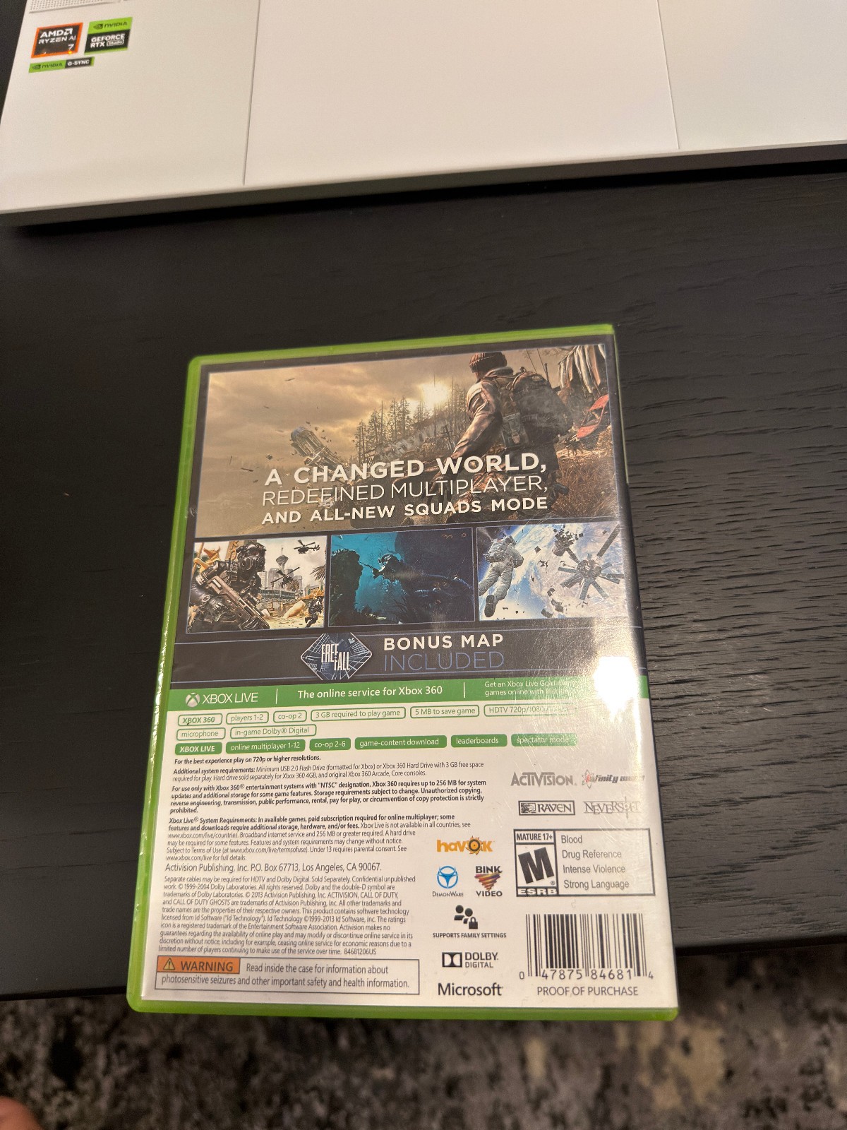Call of Duty: Ghosts (Microsoft Xbox 360, 2013)