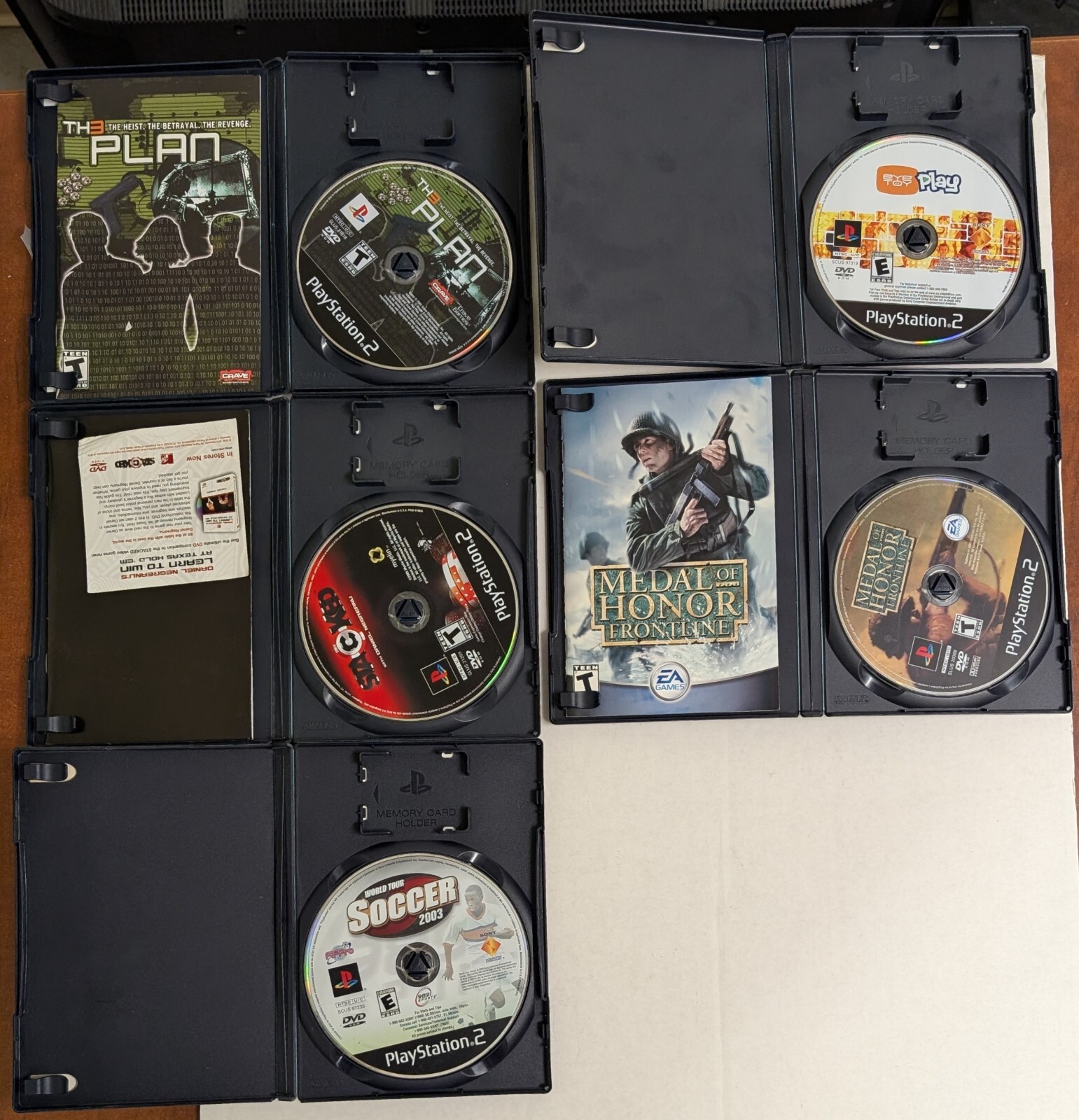 9 Lot PlayStation 2 PS2 Jak II Star Wars Barbarian Monopoly Party Artwork & Case