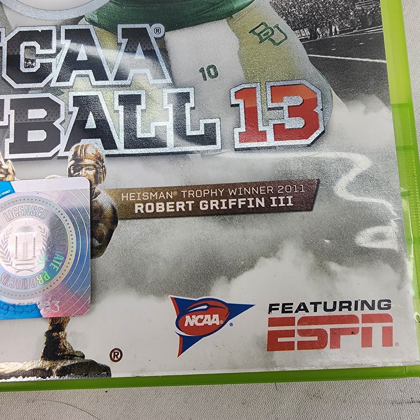 NCAA Football 13 (Microsoft Xbox 360, 2012) No Manual