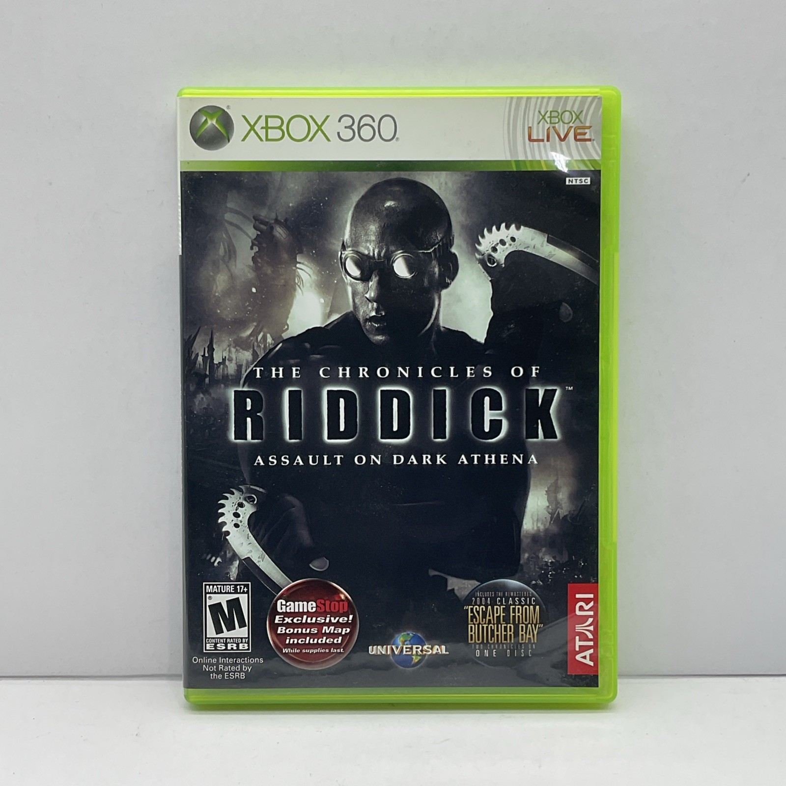 The Chronicles of Riddick: Assault on Dark Athena (Xbox 360). Tested & Complete