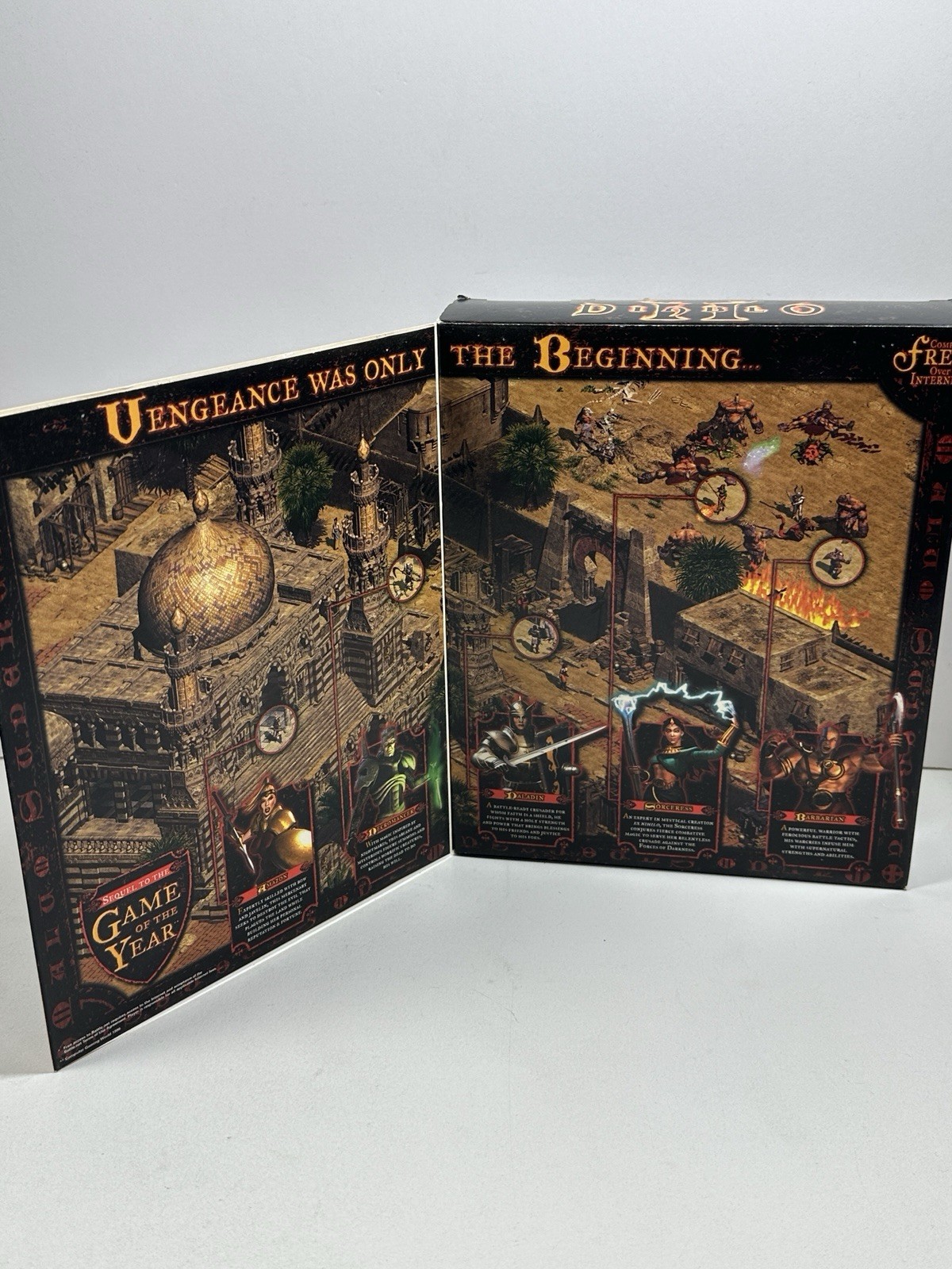 Diablo 2 and Lord of Destruction Expansion Box PC ROM Video Games Complete