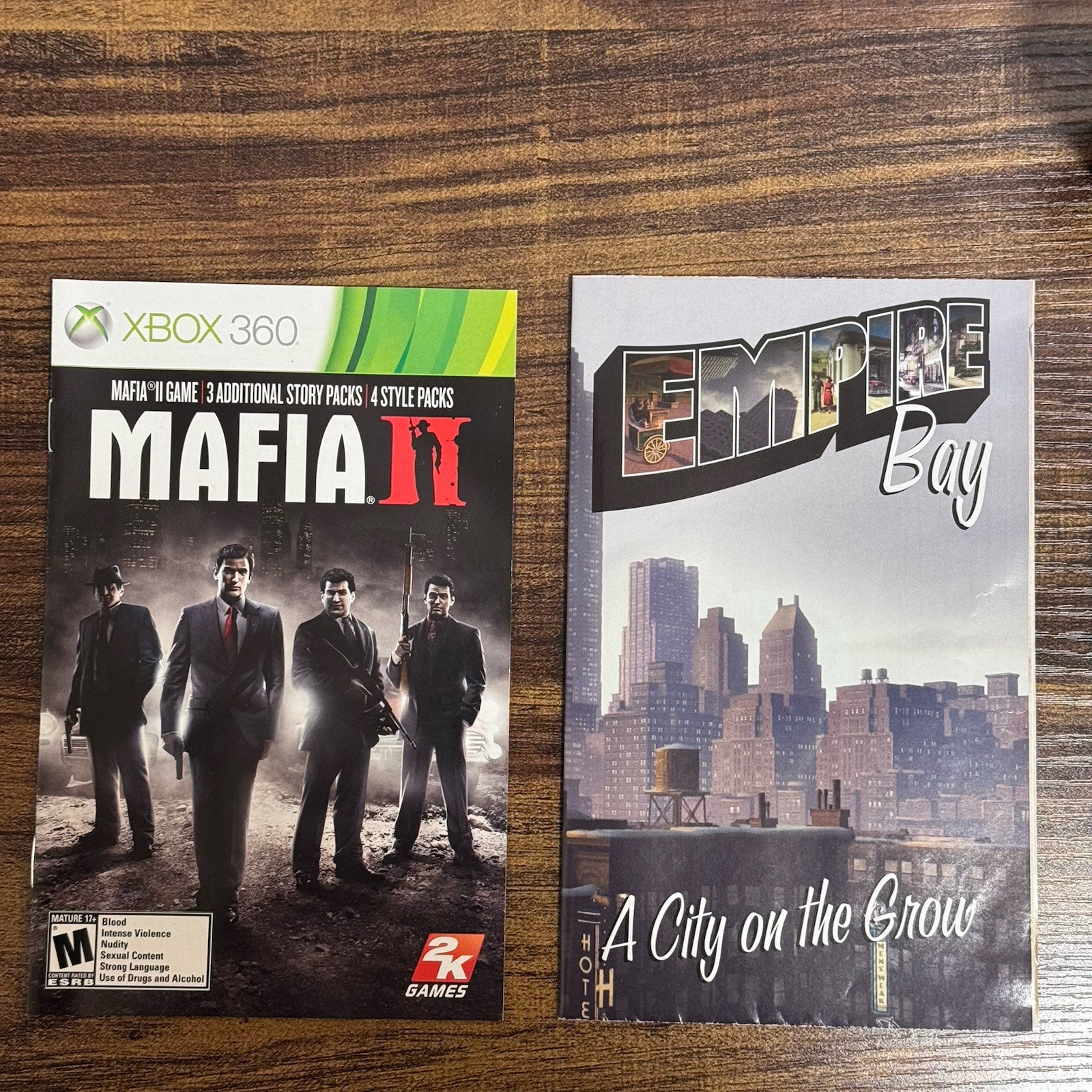 Mafia 2 II (Xbox 360,2010) Manual And Map Included Platinum Hits – Working