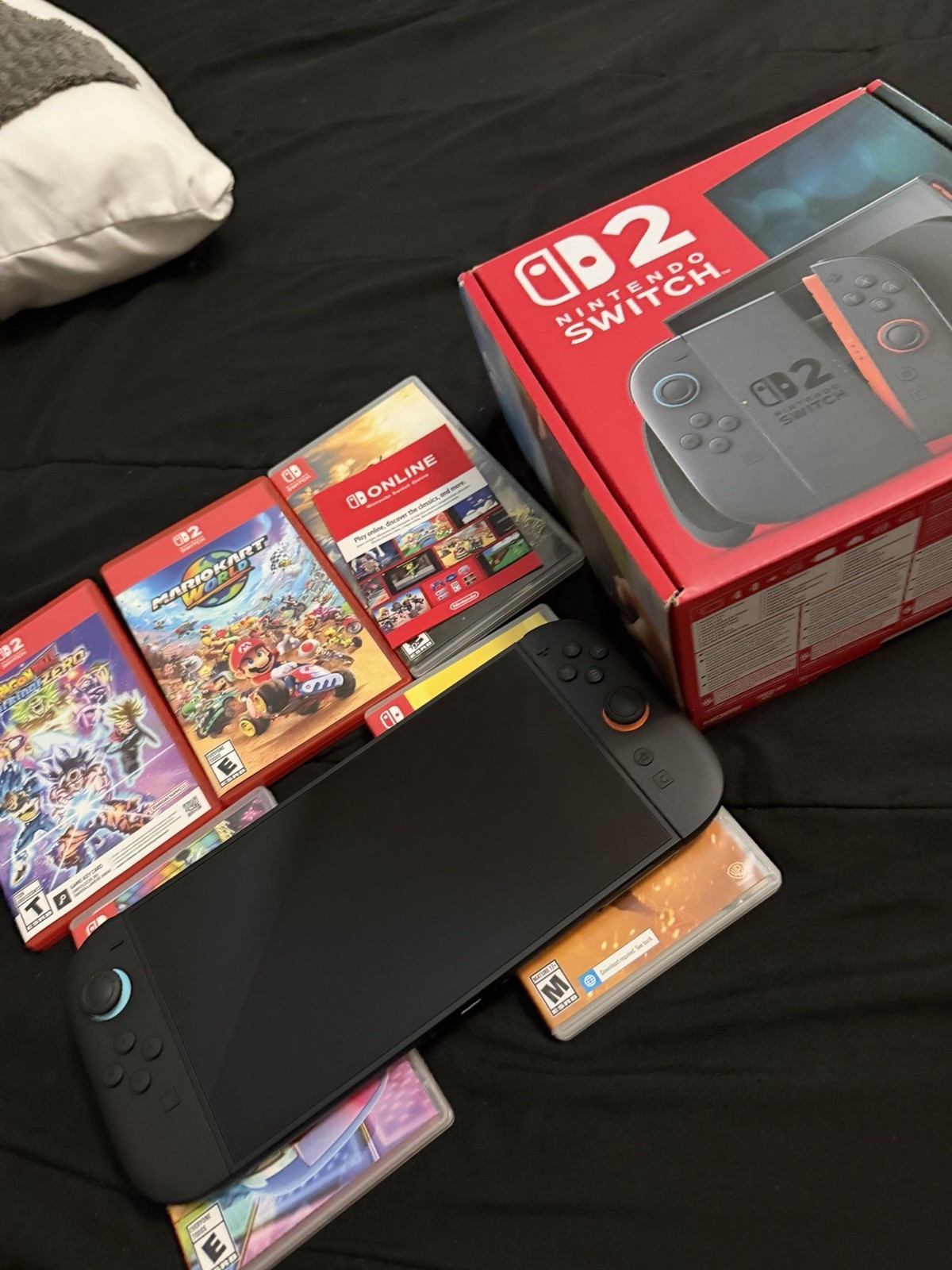 Nintendo Switch 2 Console w/ Box & Joy-Con Controllers, Black/Red