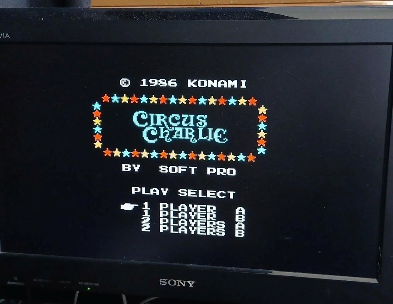 Circus Charlie SFC-CC Famicom Game, Boxed, Soft Pro Intl, Rare, A3294