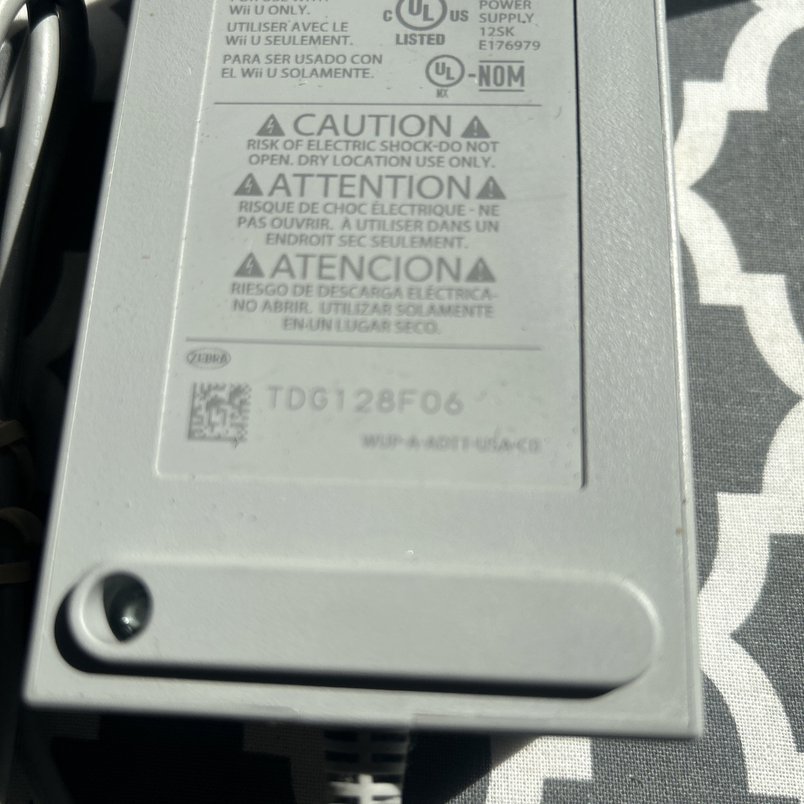 Wii U AC Adapter Power Supply WUP-002 for WUP-001 WUP-101 OEM OFFICIAL Read