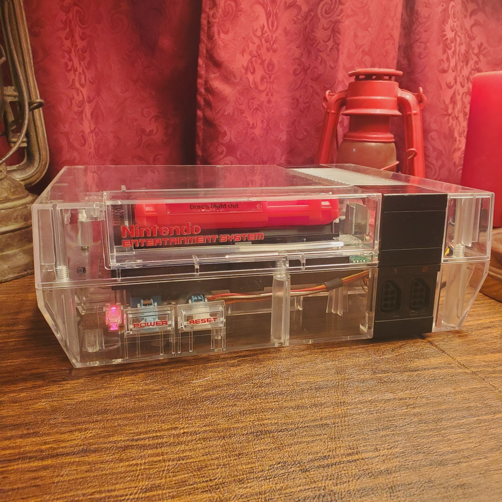 New Replacement Shell Case for NES TRANSPARENT CLEAR See Through ABS -SHELL ONLY