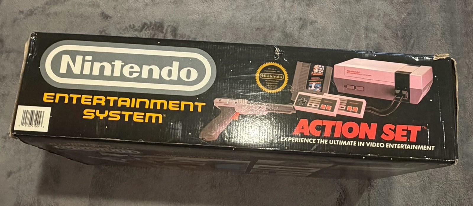 Box Only Vintage Nintendo NES Action Set Home Console – Box/Styrofoam 1988