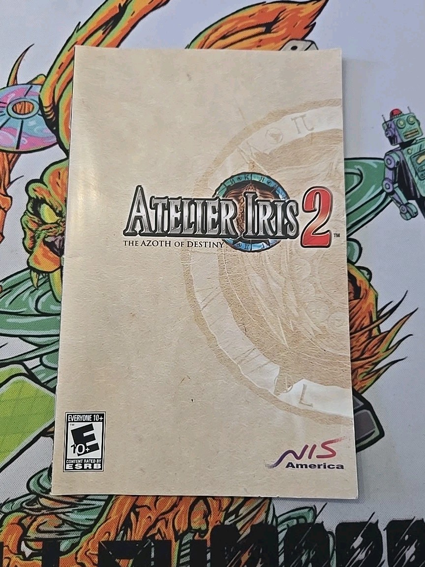 Atelier Iris 2: The Azoth of Destiny (PS2, 2006) CIB W. REG CARD. SEE Photos