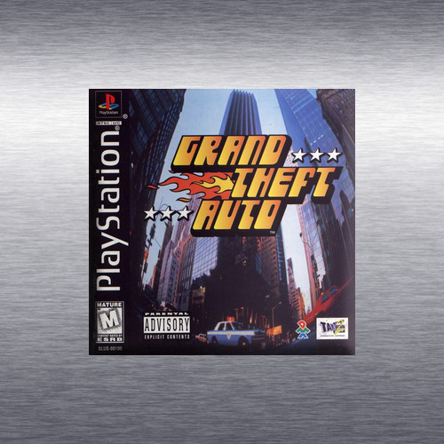 Grand Theft Auto 1, 2 Video Game Box Art *PS1* High Quality Magnet / Set