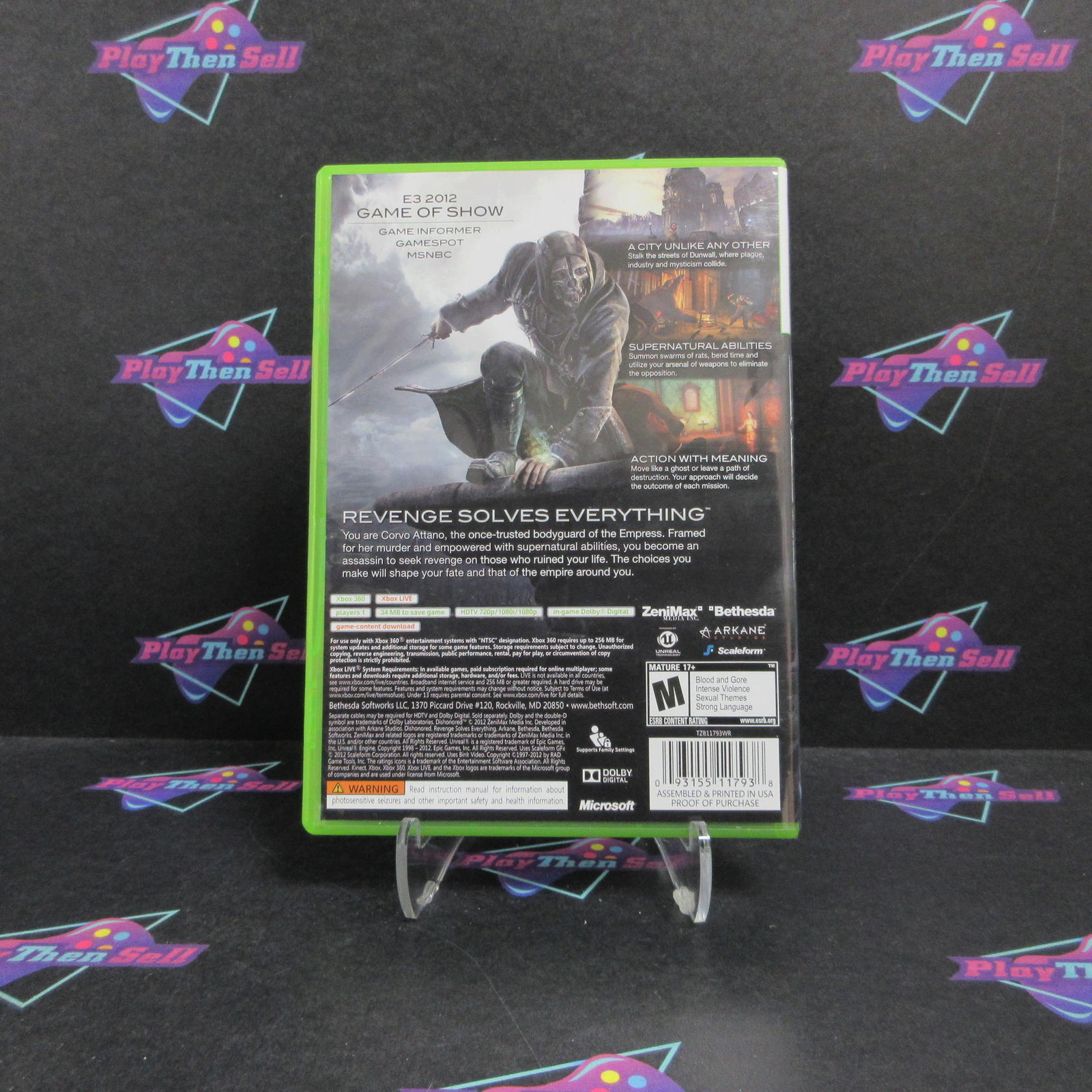 Dishonored Xbox 360 Complete – 1 Year Warranty EX Cond