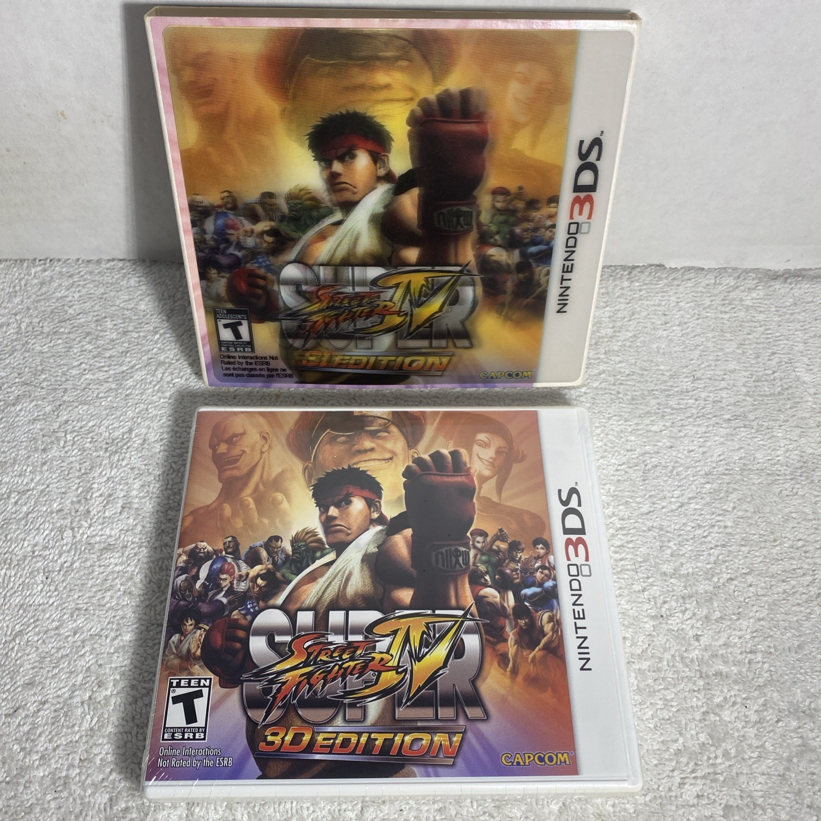 Super Street Fighter IV 3D Edition Nintendo 3DS Lenticular Slipcover New Sealed