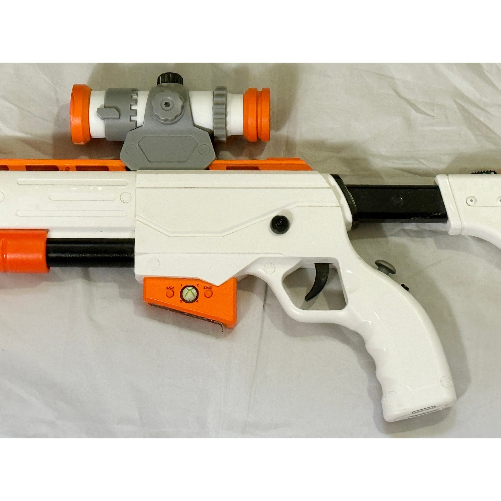 Cabela’s Top Shot Elite Wireless Controller Xbox 360 White Orange Rifle Scope