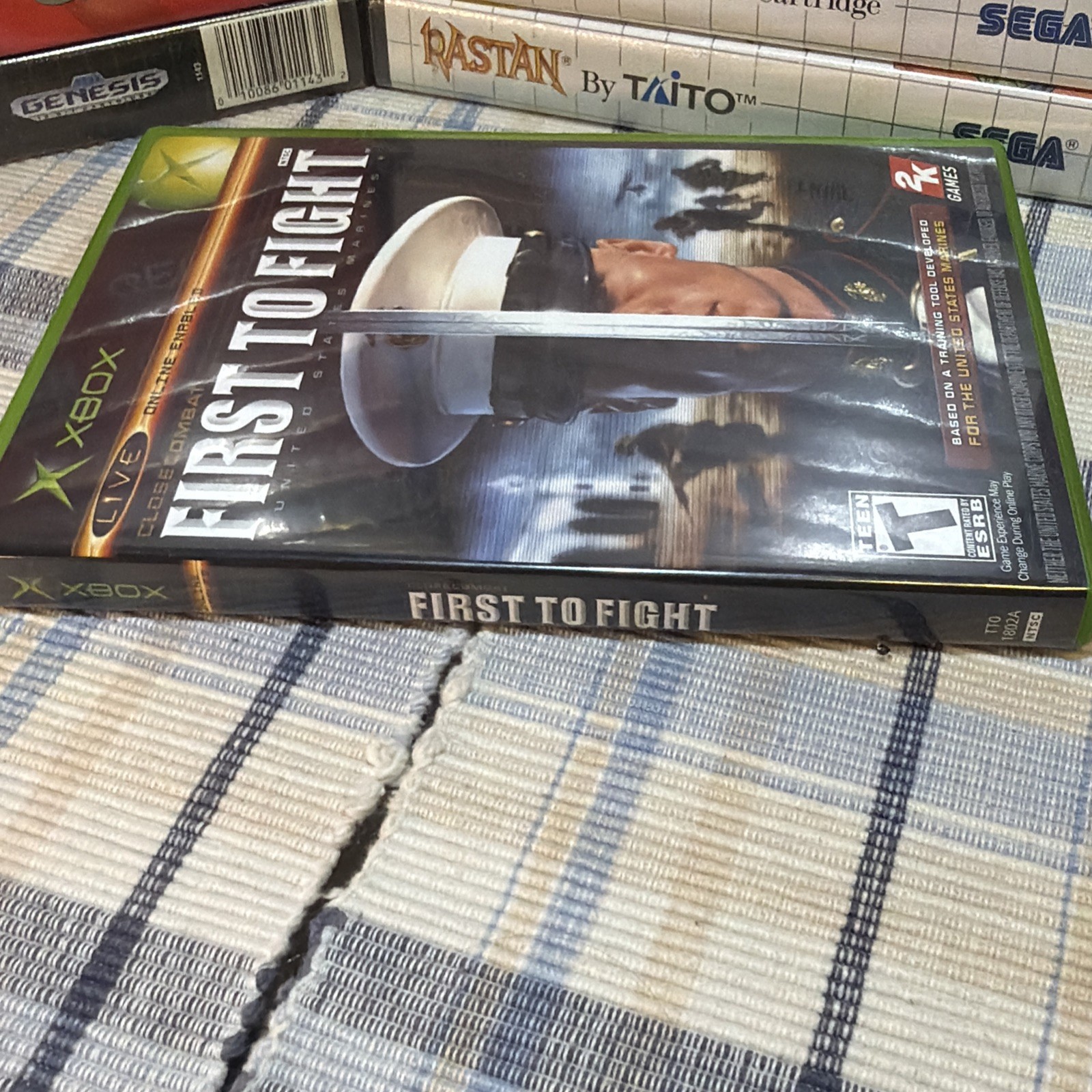 First to Fight United States Marines Microsoft Xbox Video Game CIB Complete