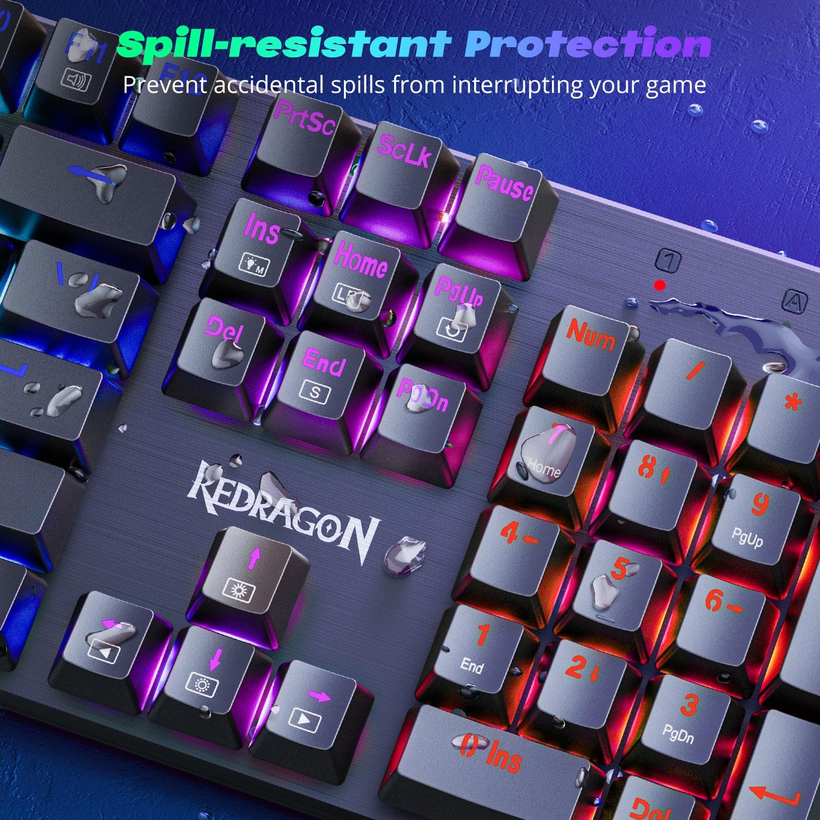 Redragon Mechanical Gaming Keyboard Wired 11 Programmable Backlit Modes