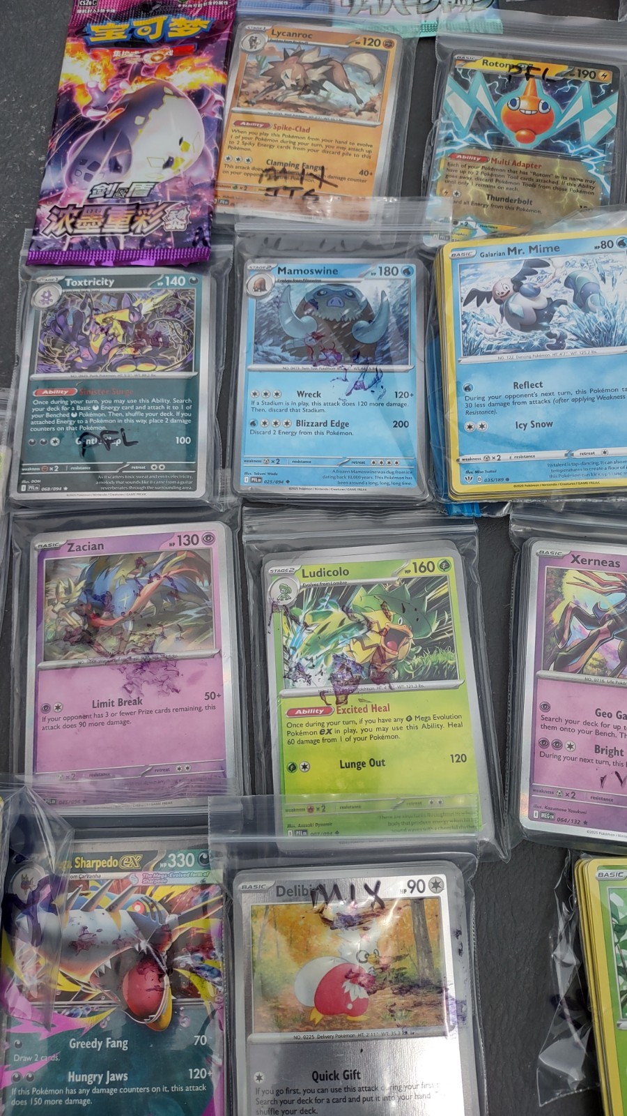 Pokemon collection – game, tins, fan made, Japanese decks, 540 cards