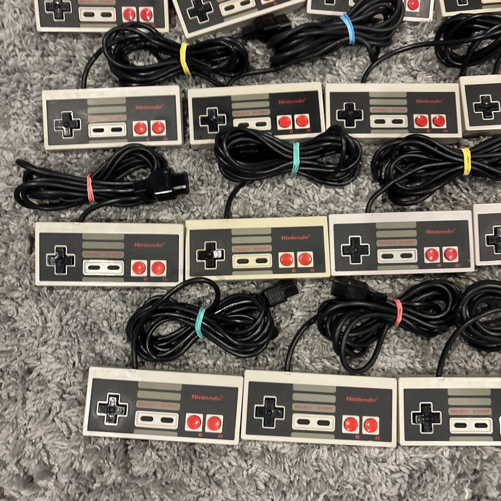 Nintendo NES – Lot of 2 OEM Authentic Controllers NES-004 – Refurbished, VG