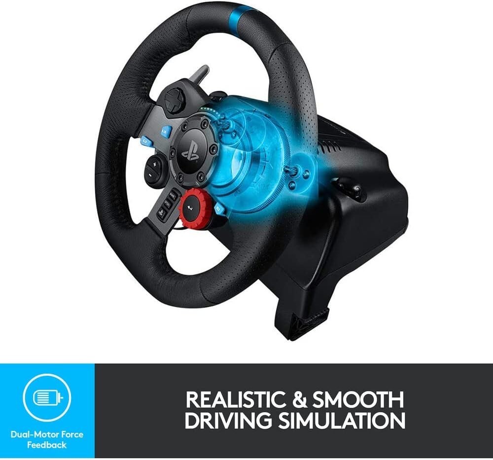 Logitech G29 Driving Force Race Wheel + Shifter Bundle For PS4 PS3