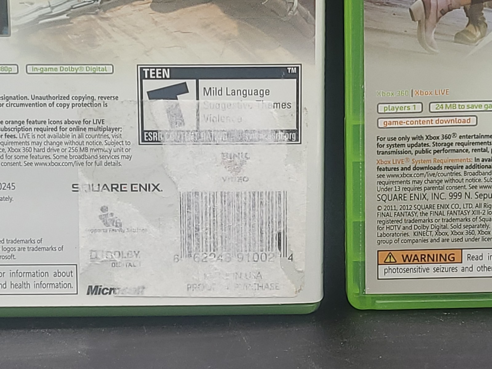 Lot of 2: Final Fantasy XIII and XIII-2 (Xbox 360) • CIB • Tested