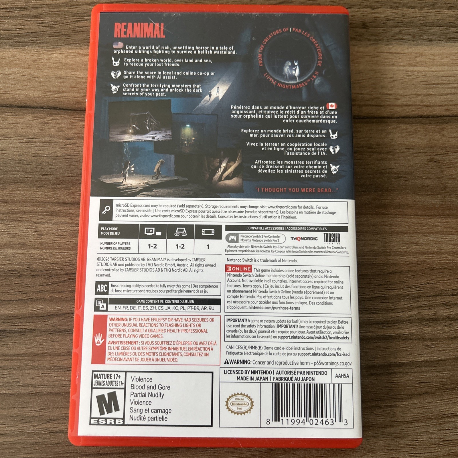 REANIMAL for Nintendo Switch 2
