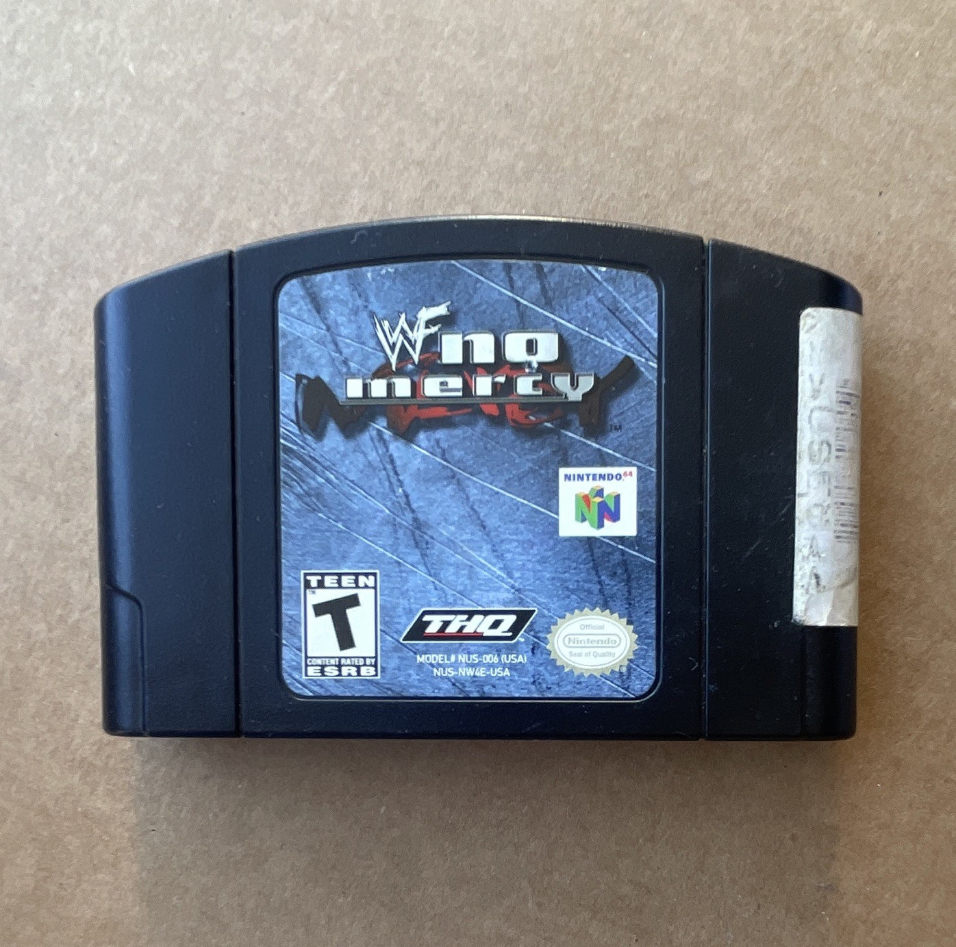 THQ WWF No Mercy Video Game (Nintendo 64) • T‑Teen • WWF Series