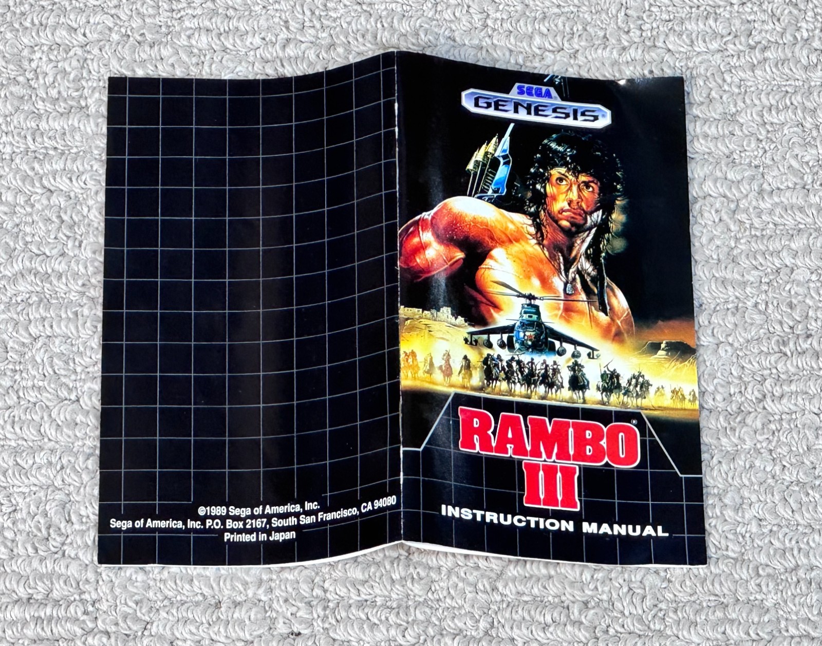 Rambo III (Sega Genesis) Game CIB Complete w/ Box & Manual