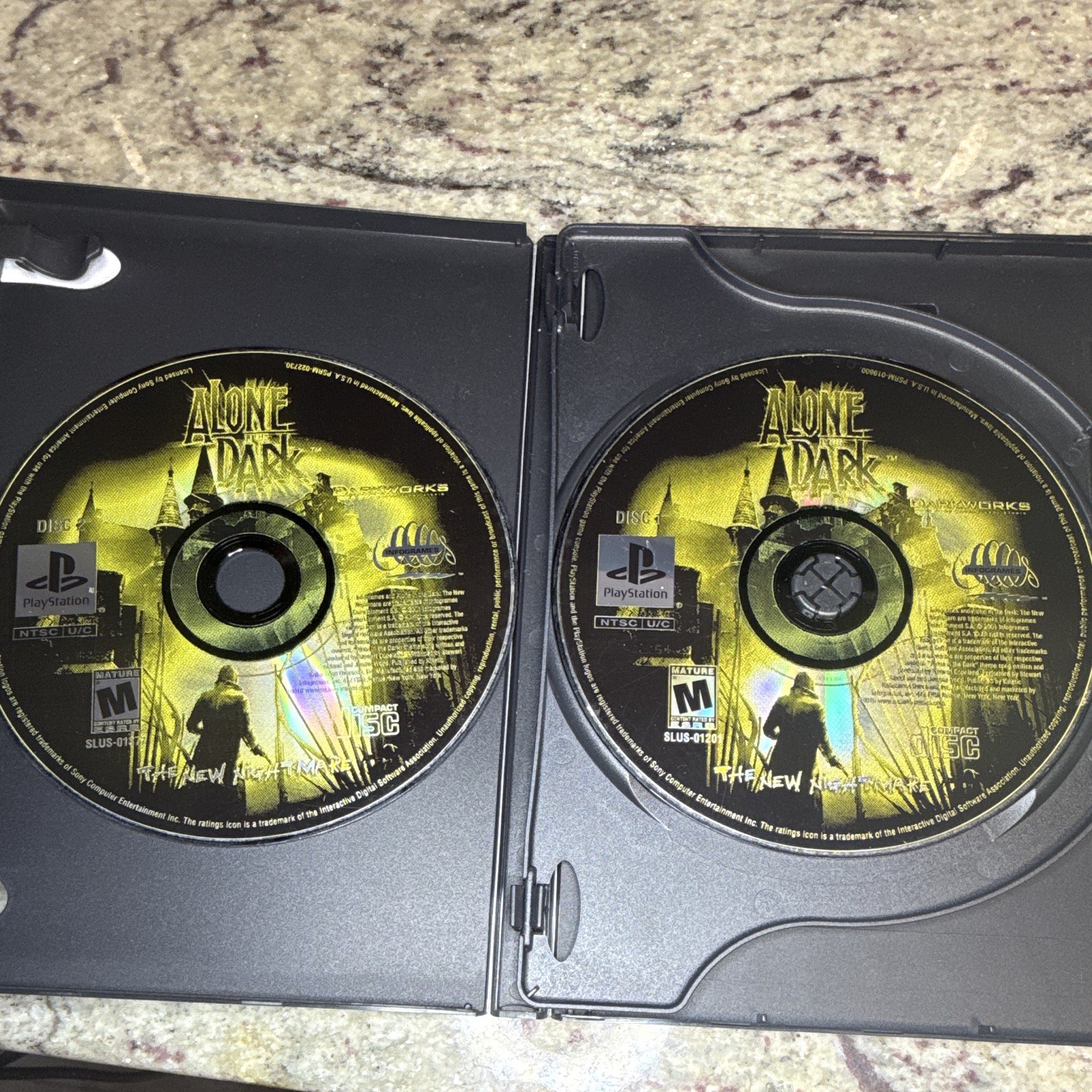 Infogrames Alone in the Dark: The New Nightmare PS1 M-Mature NTSC-U/C Manual