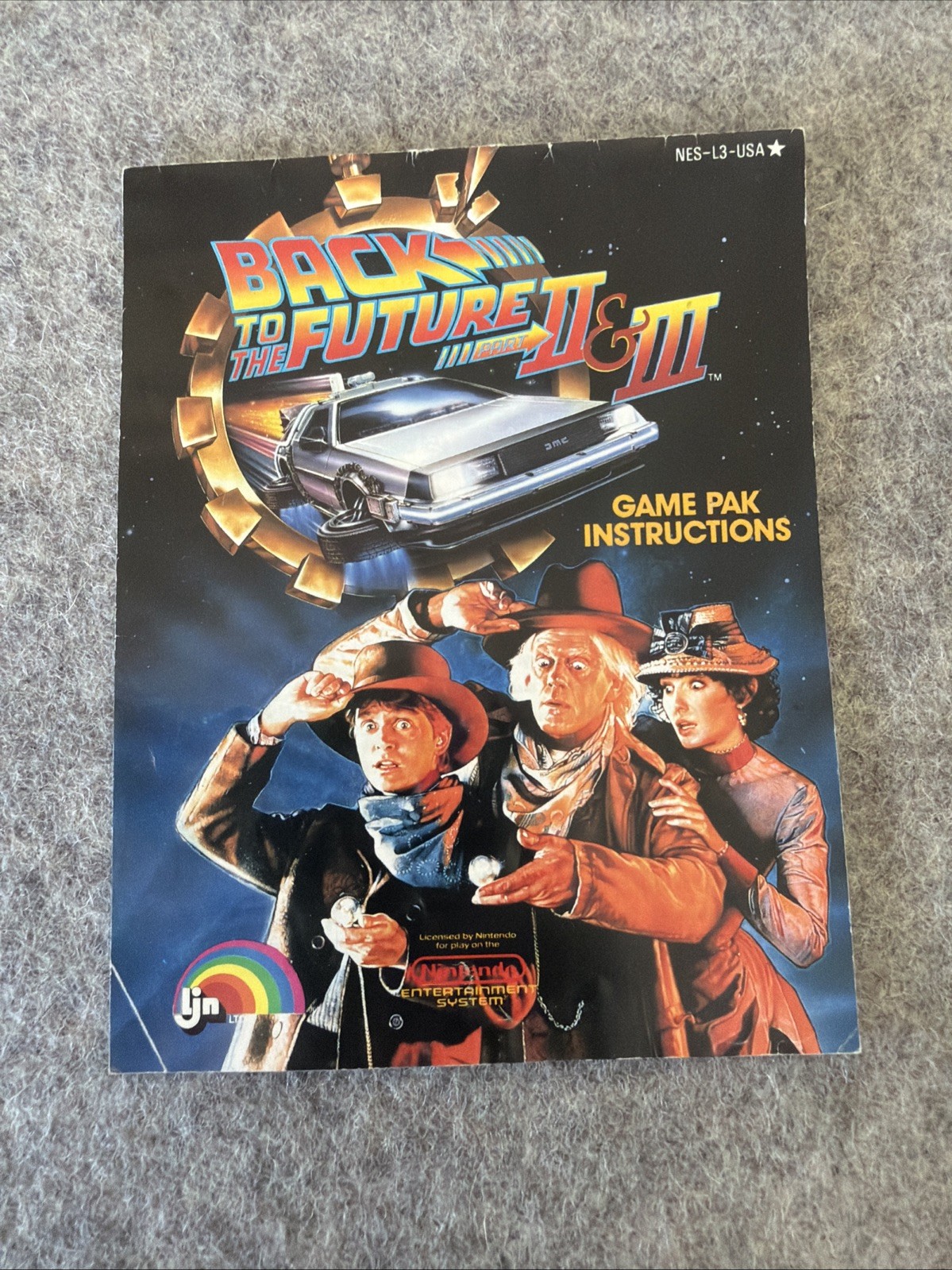 Back to the Future II and III (NES, 1990) – Instruction Manual / Booklet Only