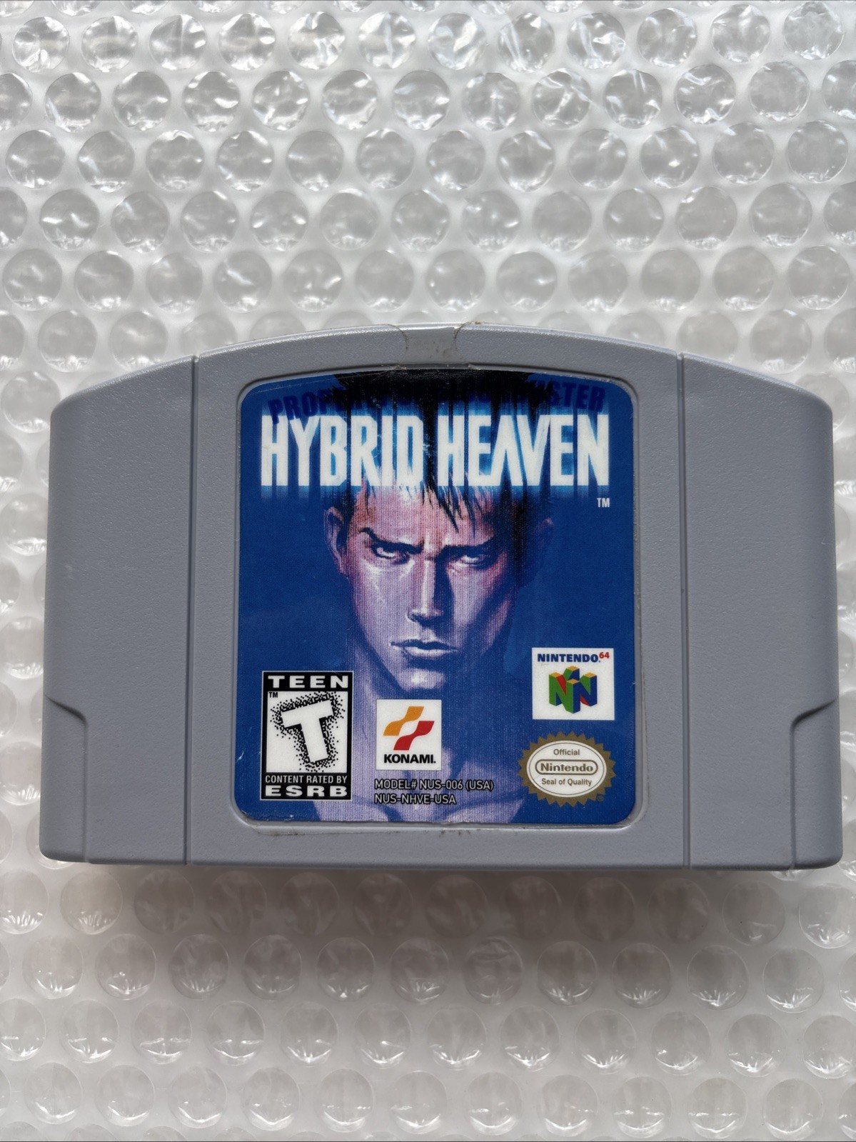 Hybrid Heaven Nintendo 64 N64 Complete In Box CIB Reg Card Blockbuster Rental