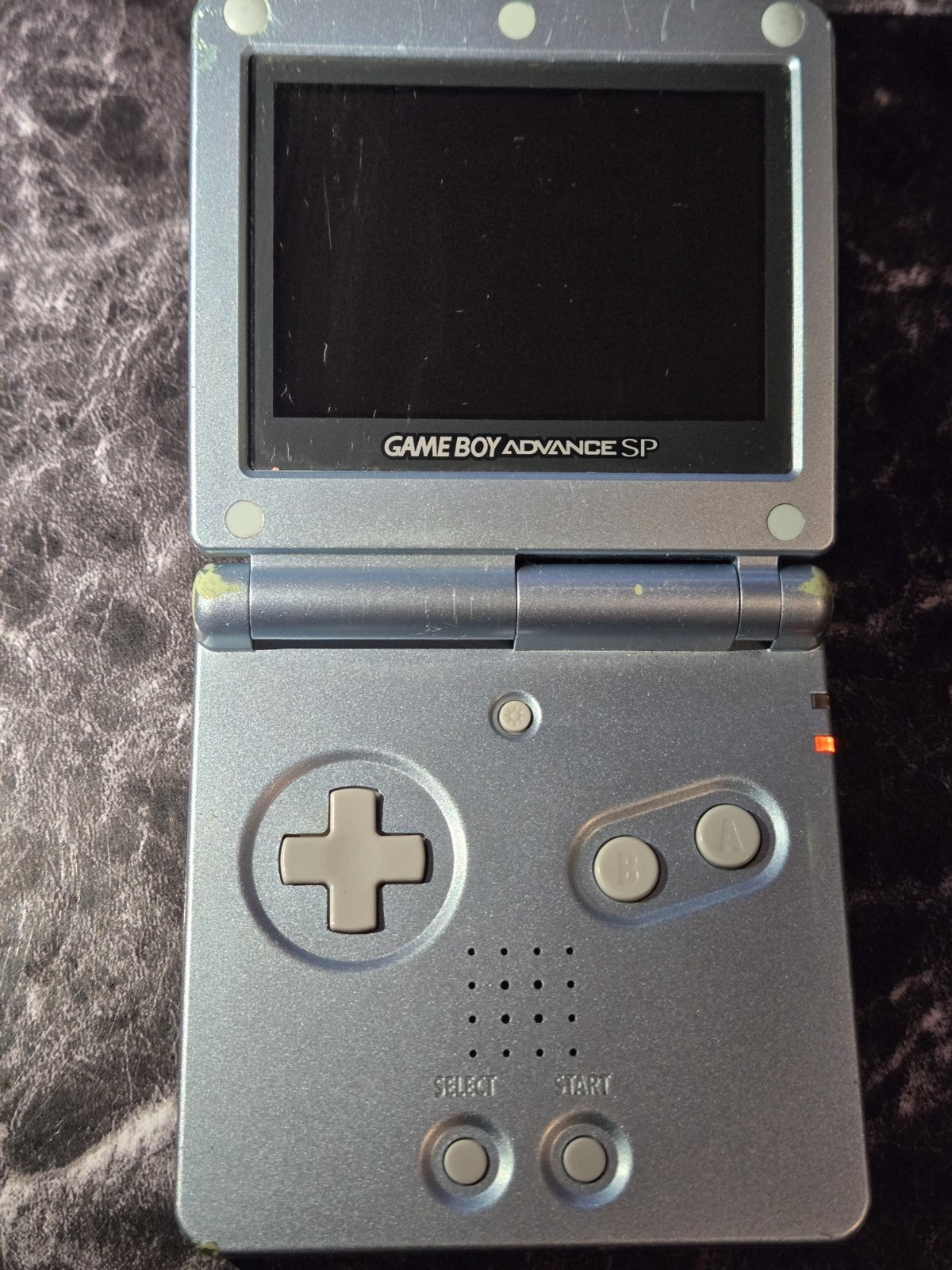 Nintendo Game Boy Advance SP Handheld Console AGS-101 Pearl Blue Please Read