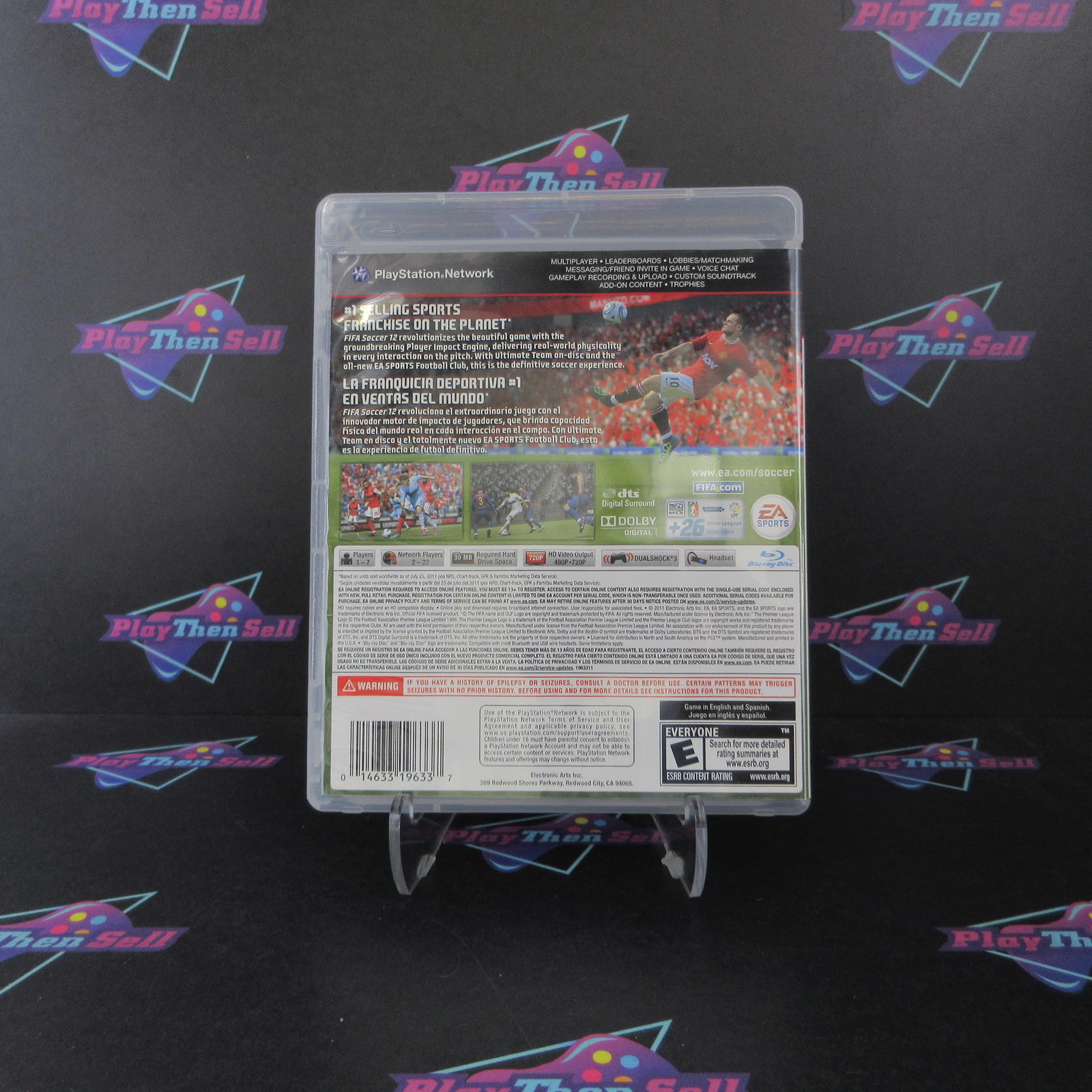 FIFA Soccer 12 PS3 Playstation 3 Complete – 1 Year Warranty EX Cond