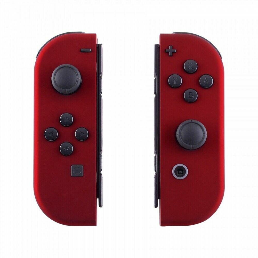 Custom Soft Touch Red Shell w/ Buttons for Nintendo JoyCon & Switch OLED Joy con