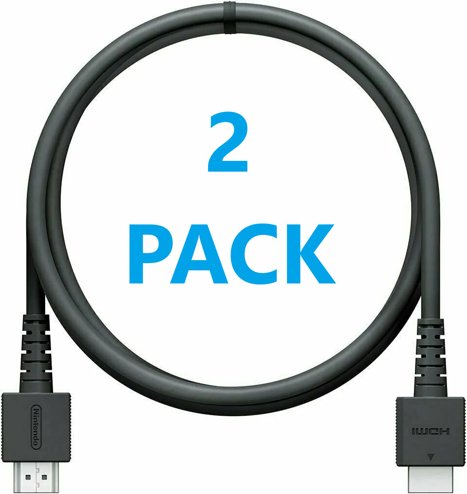2 PACK Nintendo Switch HDMI Cable WUP-008 for Console Dock TV Cord 6-FT ™