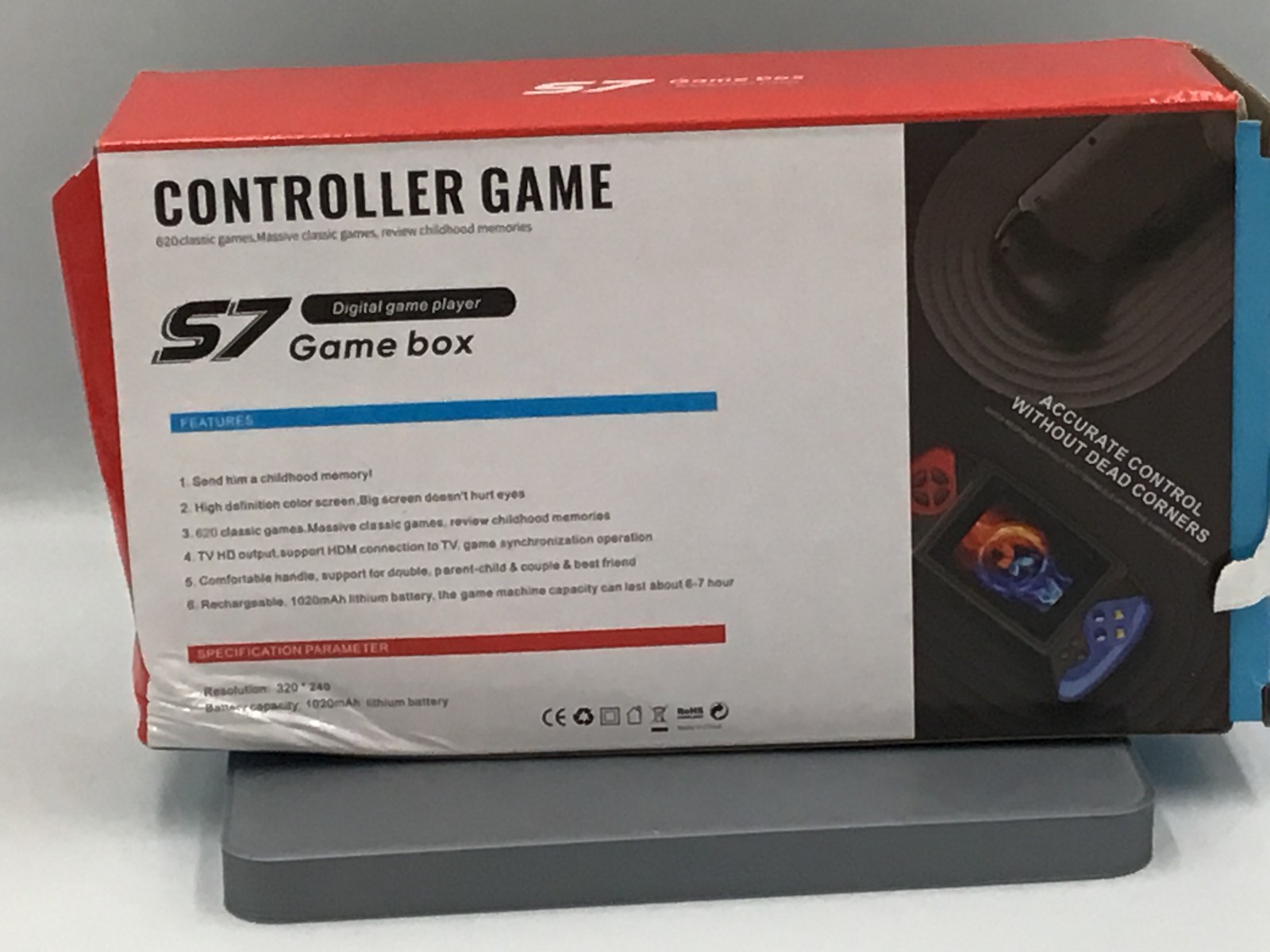 S7 Controller Game Box Handheld Retro Game Console 620 Built In Games HDMI New