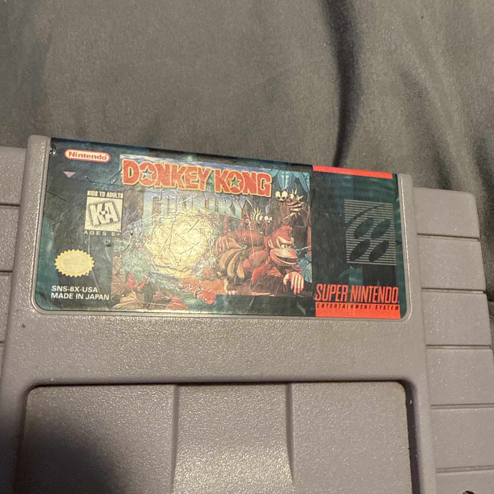 SNES Super Nintendo Donkey Kong Country Cleaned & Tested