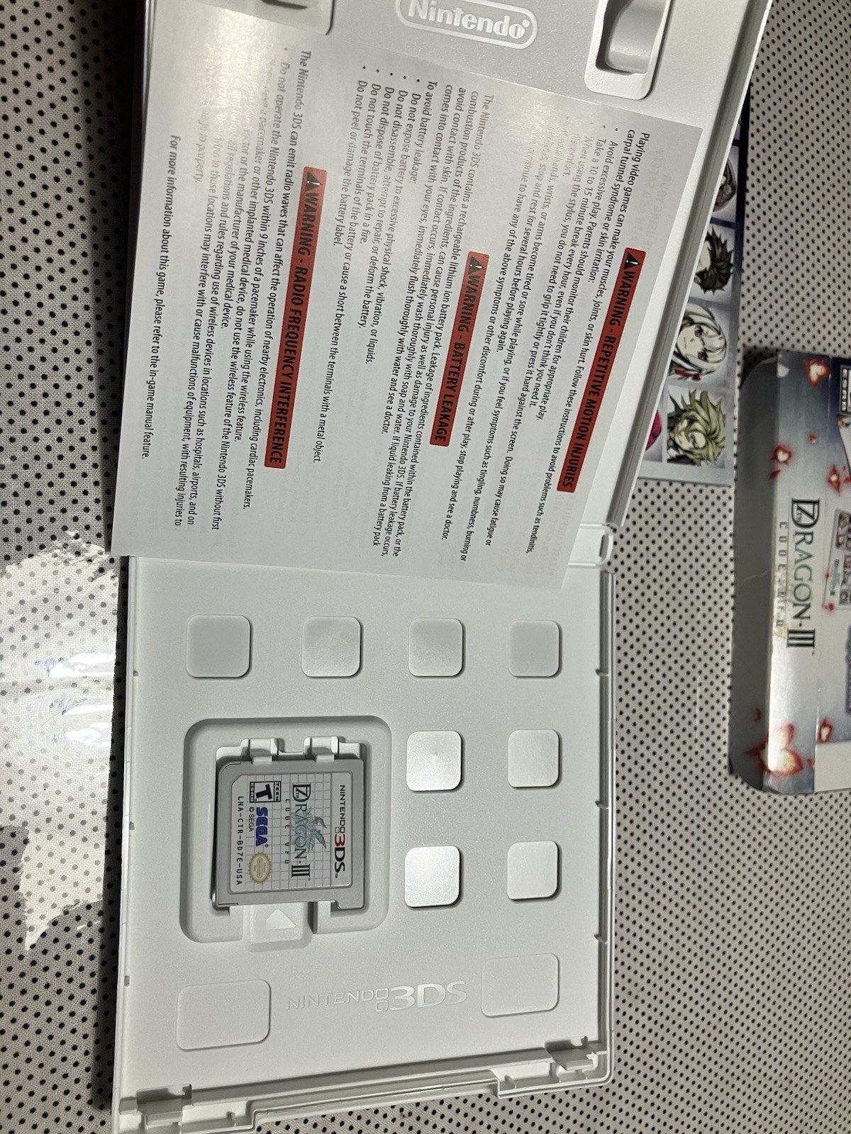 7th Dragon III Code: VFD Launch Edition (Nintendo 3DS 2016) CIB With Book Tested